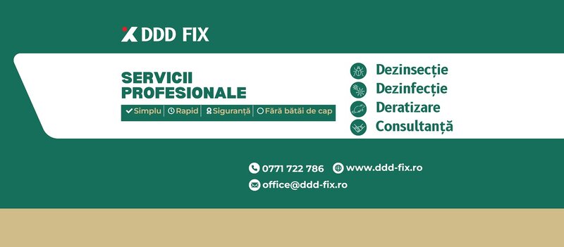 DDD Fix Clean - Dezinfectie, dezinsectie, deratizare