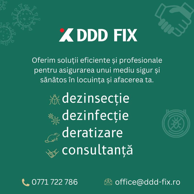 DDD Fix Clean - Dezinfectie, dezinsectie, deratizare